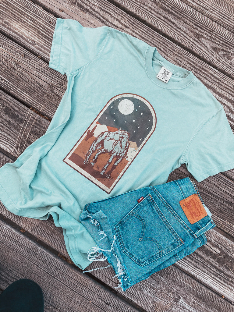 Starry Night Tee (Sage)