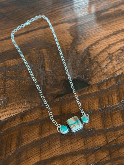 Valley View Ribbon Necklace - 16”