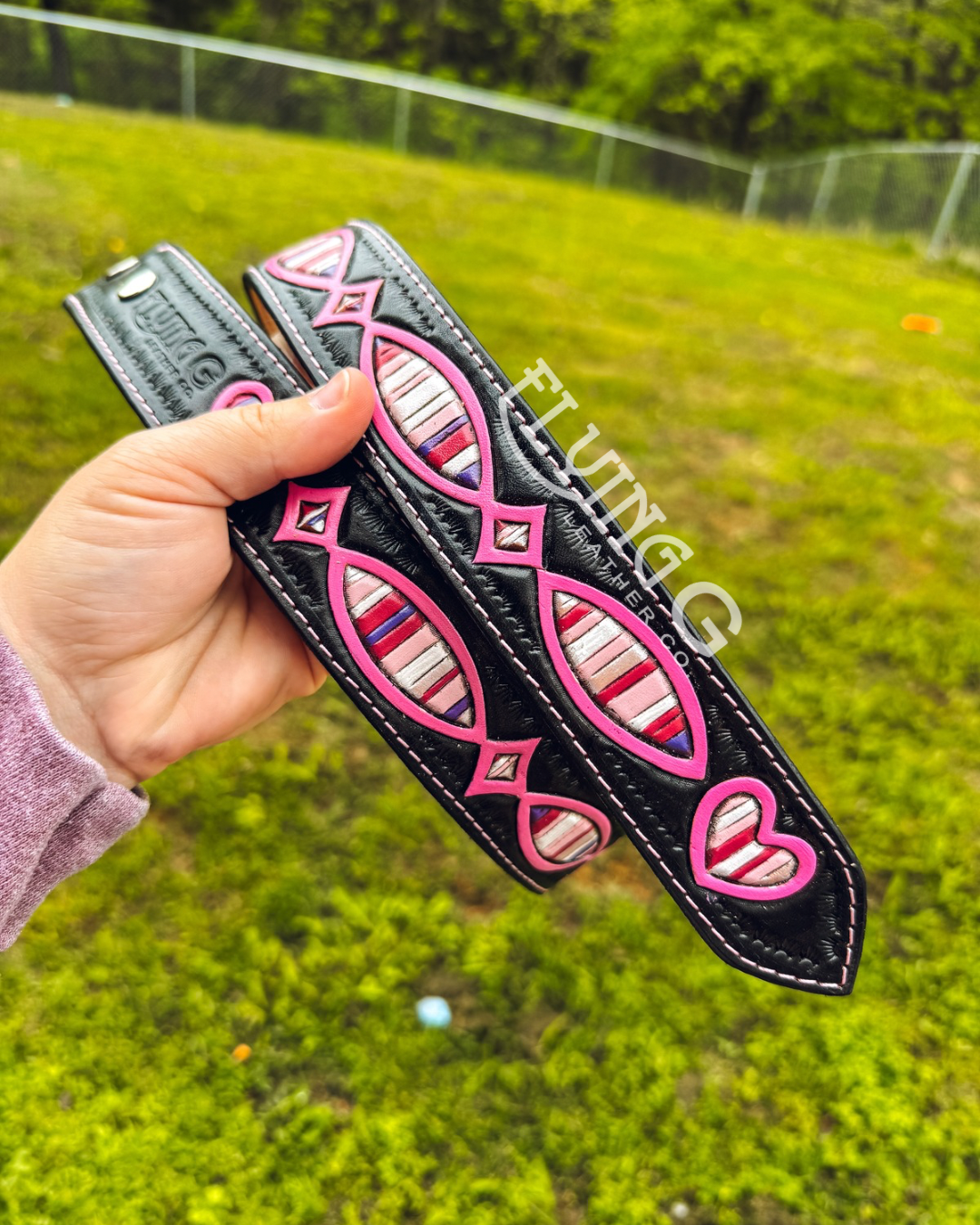 Peek-a-Boo Serape Gunslinger Belt - 32”