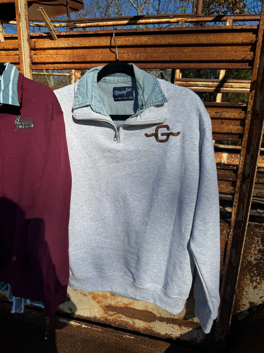 Tooled Logo Quarter Zip