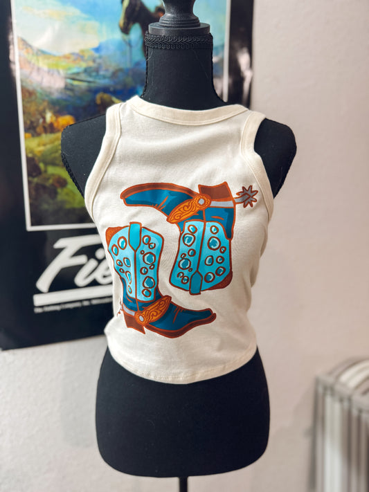 Bubble Boots Tank (Natural)