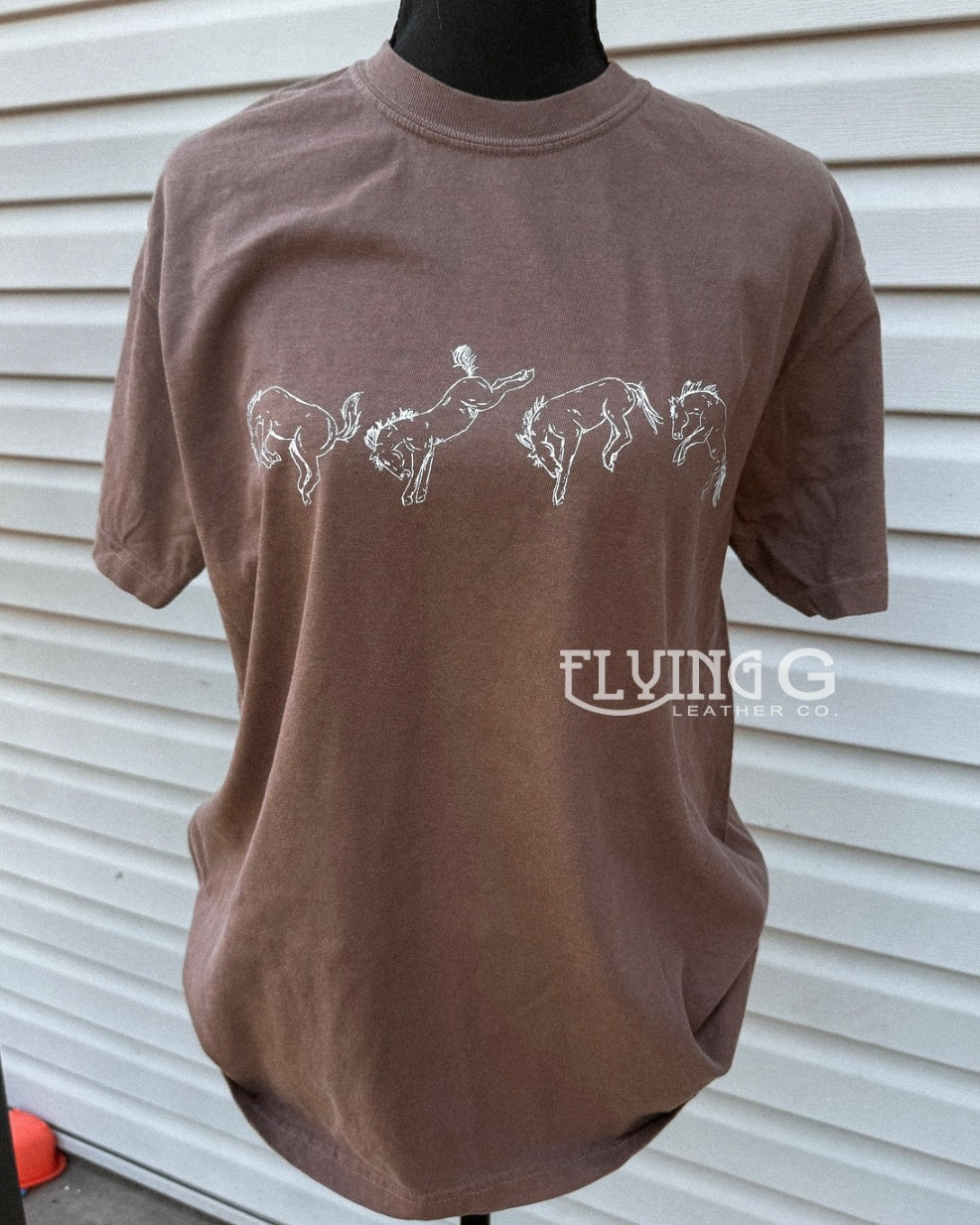 Buckin’ Horse Tee (Brown)