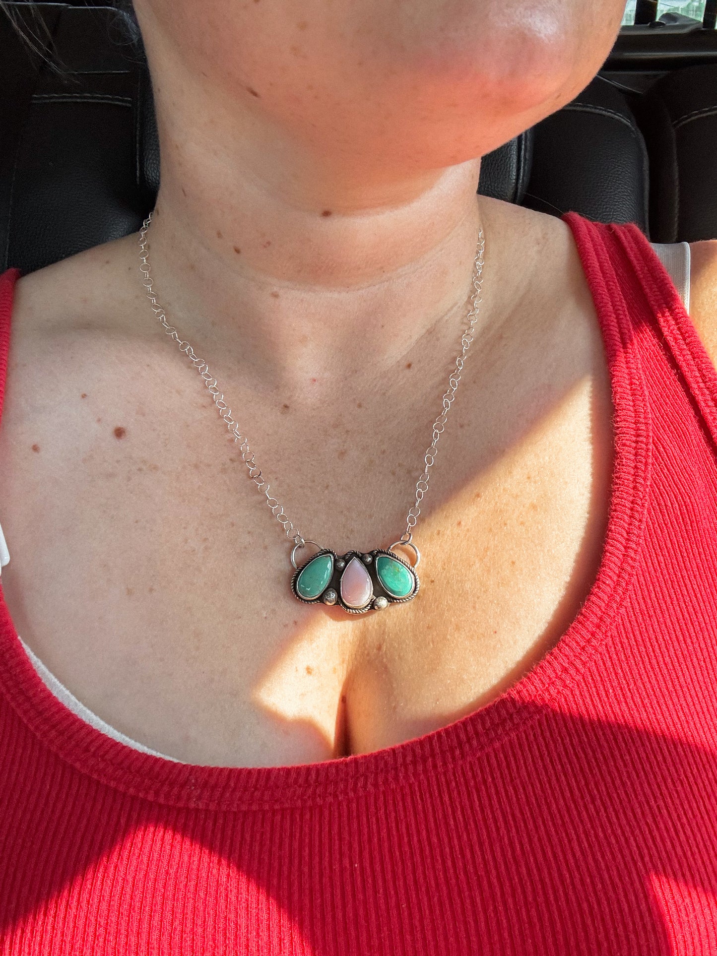 3 Stone Necklace 16”