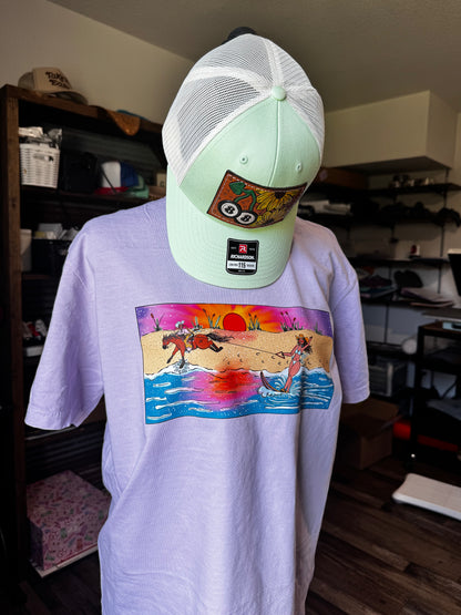 Lake Day Cowgirl Tee (Purple)