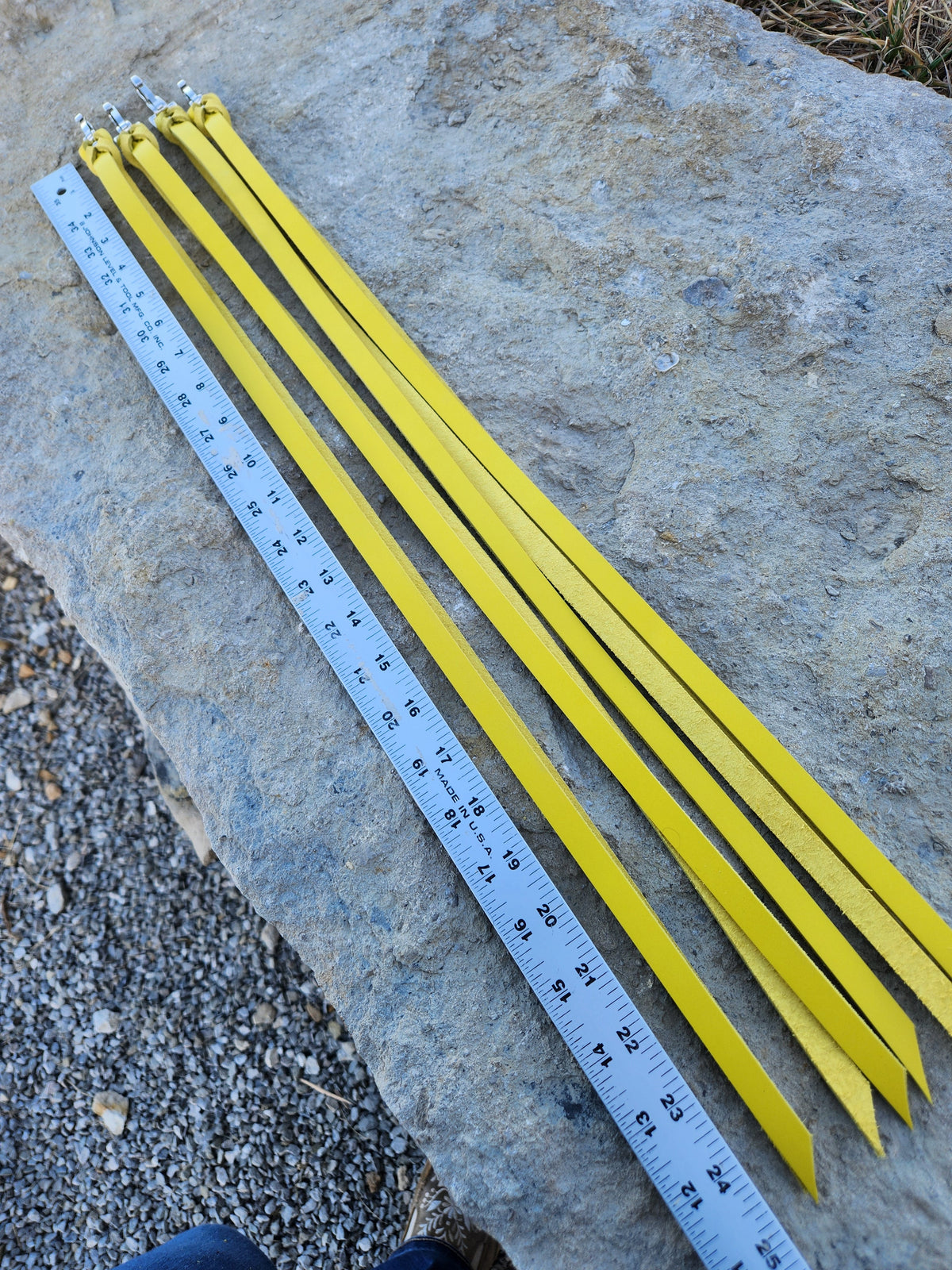 Yellow Latigo Saddle Strings (Pair)