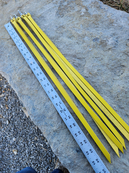 Yellow Latigo Saddle Strings (Pair)