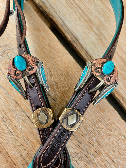 Turquoise Twist, Augus Headstall
