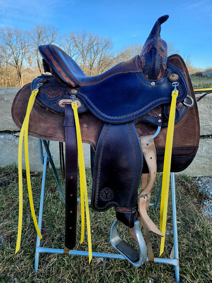 Yellow Latigo Saddle Strings (Pair)