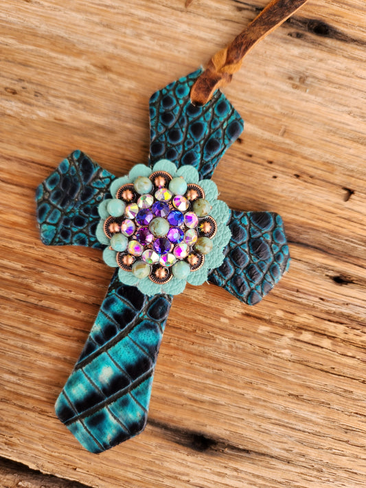 Turquoise Saddle Cross