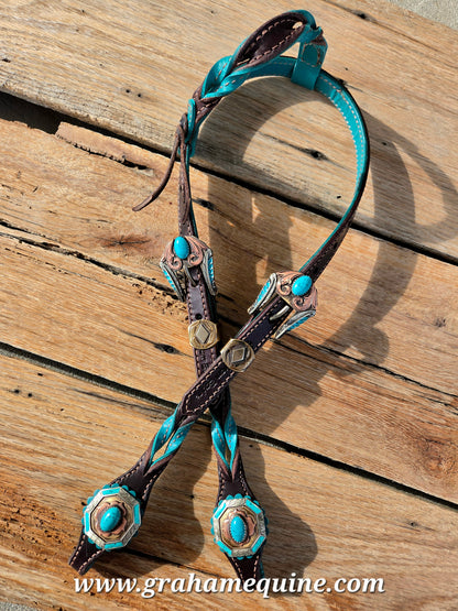 Turquoise Twist, Augus Headstall