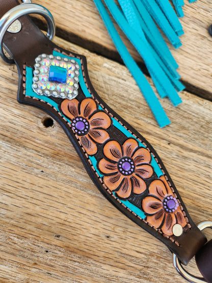 Purple Floral & Turquoise Set