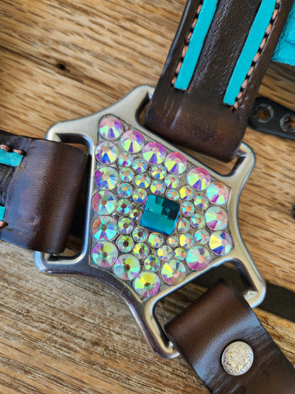 Purple Floral & Turquoise Set