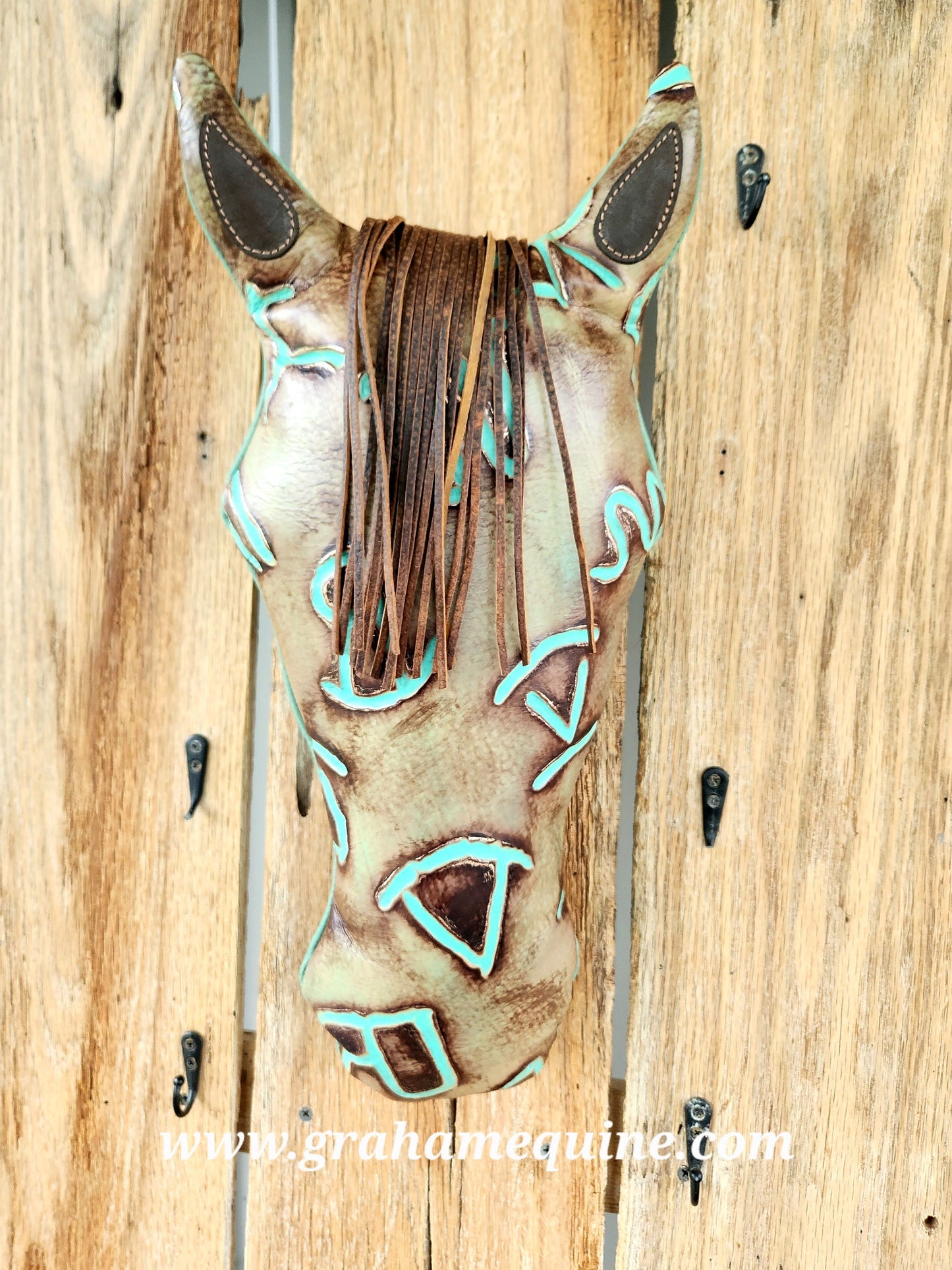 Pony Pillow Turquoise Branded