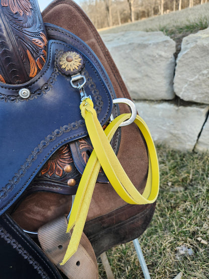 Yellow Latigo Saddle Strings (Pair)