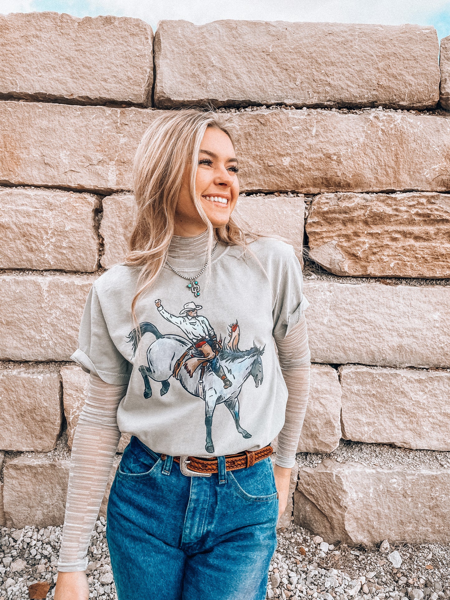 Bareback Roan Tee (Tan)