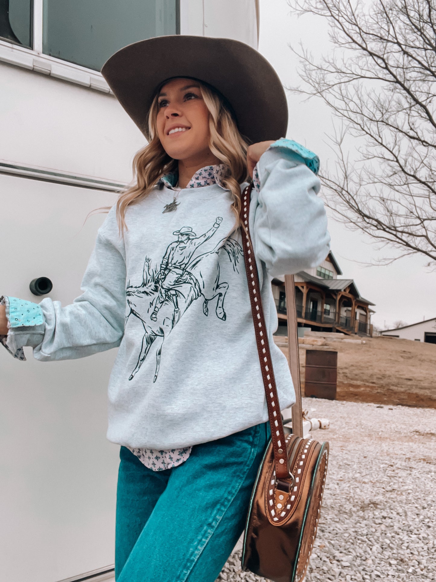 Bareback Sketch Crewneck