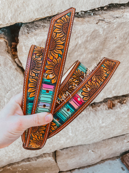 Sunflower Serape Belt (approx. 6-8 weeks)